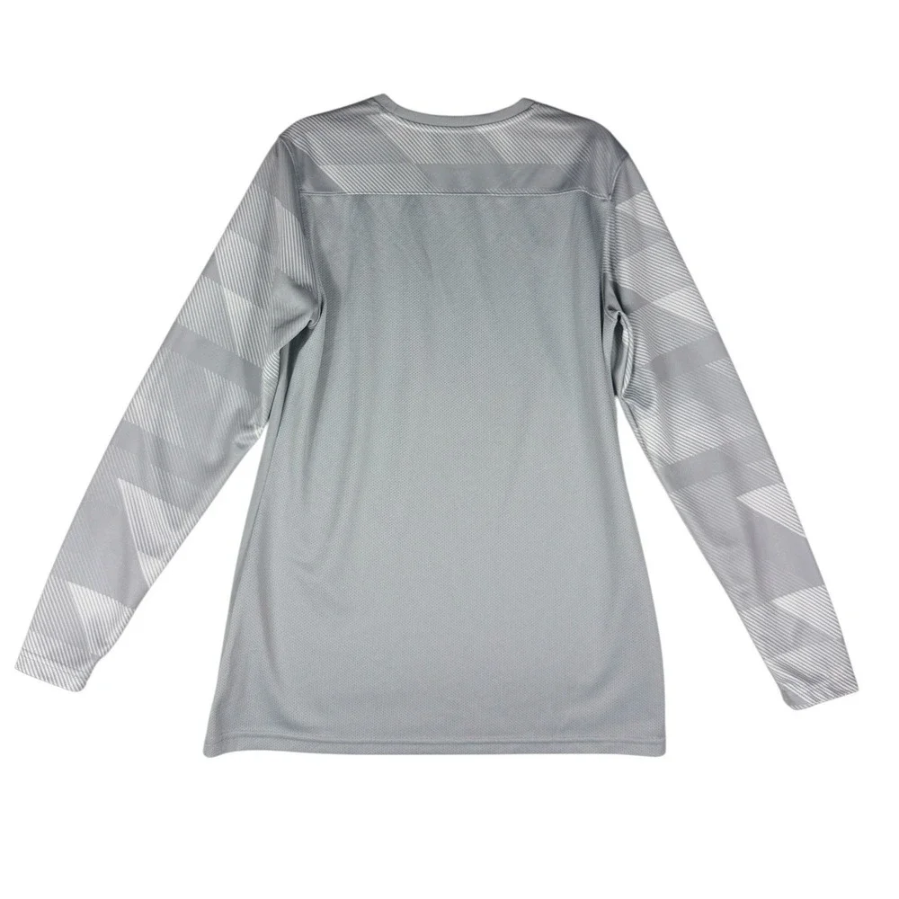 Nike Dri-FIT Challenge III Long Sleeve Soccer Jersey Wolf Grey Mens Size Medium